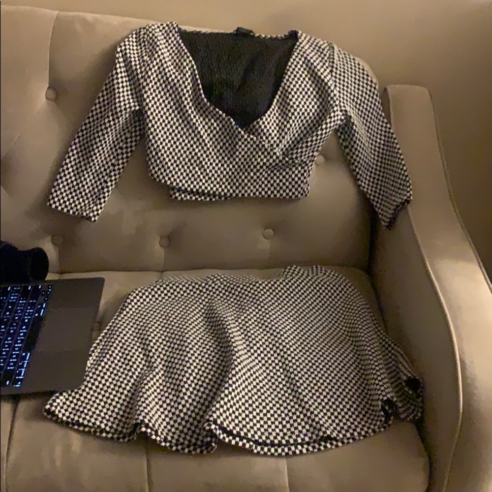 matching skirt and crop too set